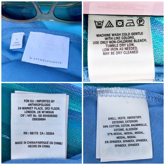 Anthropologie ett:twa Deep V-Back Top Size Small - Picture 13 of 15